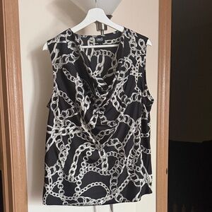 INC International Concepts Chain Print Sleeveless Top